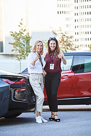 3. BMW Ladies Day 2018: Sybille Beckenbauer, Nathalie Schmid (©Foto: BMW)